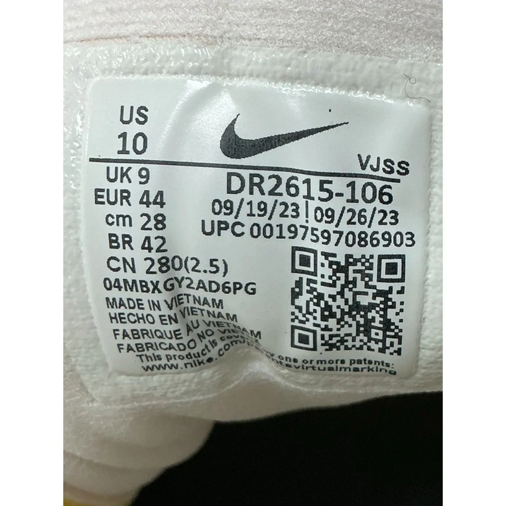 Nike ZoomX Invincible Run FK 3 White Sail Beige DR2615-106 Mens Size 10 With Def